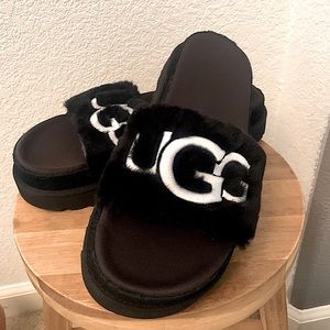 Ugg Laton slides women size 8.5 NEW real fur